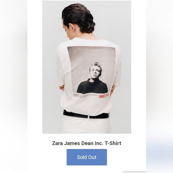 RARE! James Dean Inc ZARA Sold Out Shirt Sz.XL Gently Worn Unisex (A-76) - Picture 3 of 12